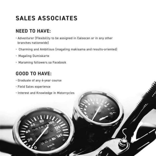 Jobtalk - Sales Associate vacancy in Caloocan! Hiring by Haus Motors