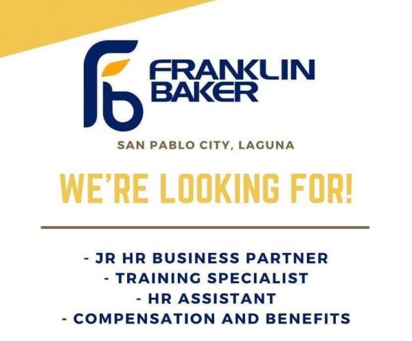 Jobtalk - HR Assistant vacancy in San Pablo City! Hiring by Franklin Baker