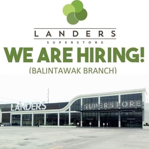 Jobtalk - Stock Clerk vacancy in Quezon City! Hiring by Landers Superstore