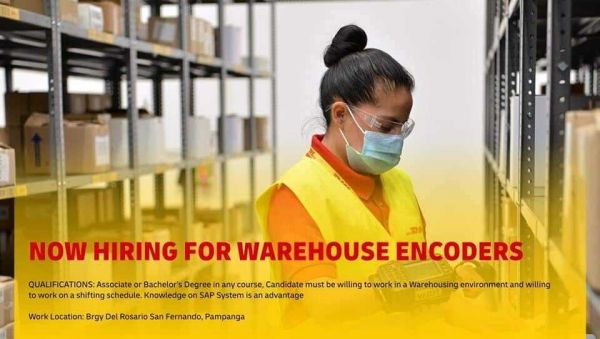 Jobtalk - Encoder vacancy in San Fernando City! Hiring by DHL Philippines