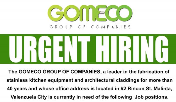 Jobtalk - Production Supervisor vacancy in Valenzuela! Hiring by GOMECO Group Of Companies