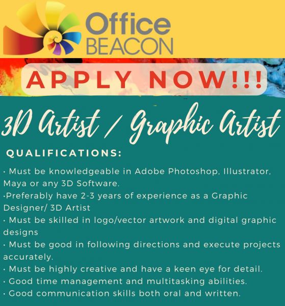 Jobtalk - Graphic Designer vacancy in San Fernando City! Hiring by Office Beacon