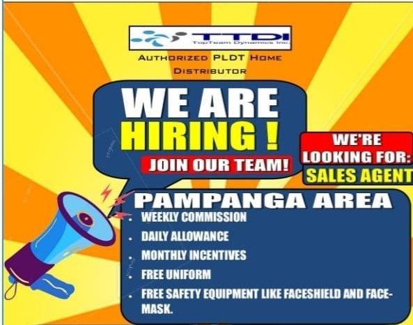 Jobtalk - Sales Associate vacancy in Angeles City! Hiring by Top Team Dynamics Inc