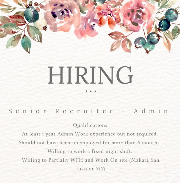 Jobtalk - Senior Recruiter vacancy in San Juan! Hiring by PSG Global Solutions