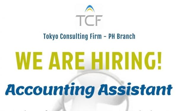 Jobtalk - Accounting Assistant vacancy in Makati! Hiring by Tokyo Consulting Firm