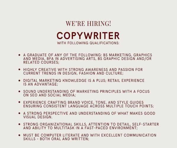Jobtalk - Copywriter vacancy in Mandaue City! Hiring by Beneluxe Trading Corporation