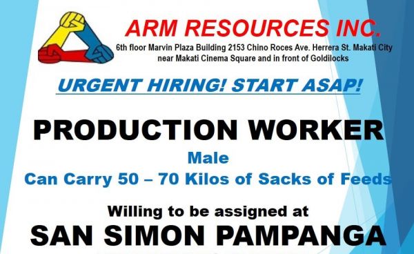 Jobtalk - Production Worker vacancy in San Simon! Hiring by ARM Resources Inc.