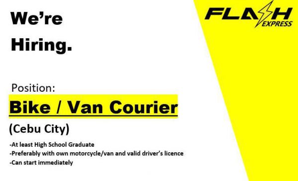 Jobtalk - Motorcycle Courier vacancy in Mandaue City! Hiring by Flash Express Philippines