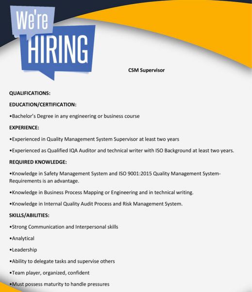 Jobtalk - Customer Success Supervisor vacancy in Makati! Hiring by Industry Movers Corporation