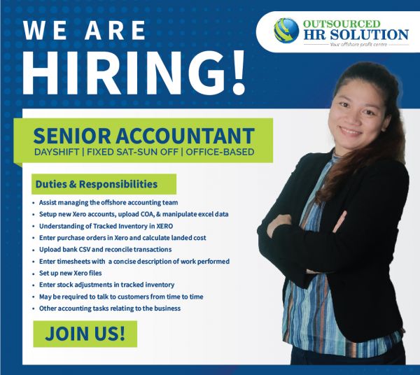 Jobtalk - Accountant vacancy in Angeles City! Hiring by Outsourced Hr Solution Corp.
