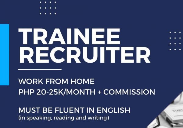 Jobtalk - Hunter Knights Recruitment looking for Recruiter Trainee, Hybrid setup,  in Makati