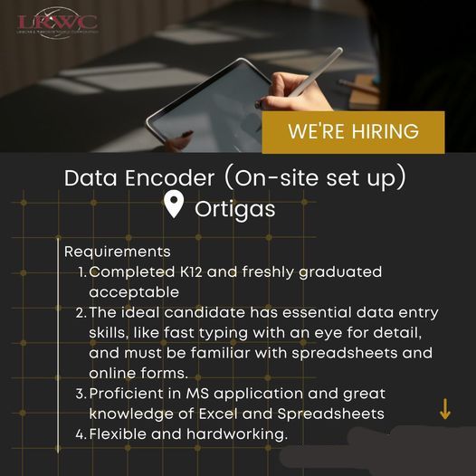 Jobtalk - Data Encoder vacancy in Pasig! Hiring by Alpha Century Consultancy Inc.