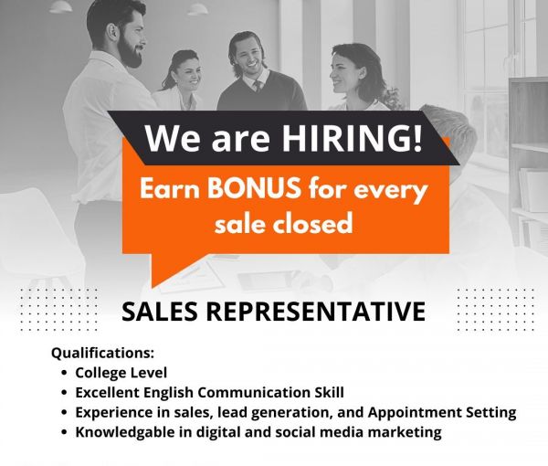 Jobtalk - Sales Representative vacancy in Cebu City! Hiring by Cebu Tele-net Philippines Corp.