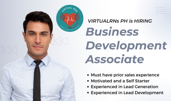 Jobtalk - Business Development Associate vacancy in Lapu-lapu! Hiring by Virtualrn Ph. Corp.