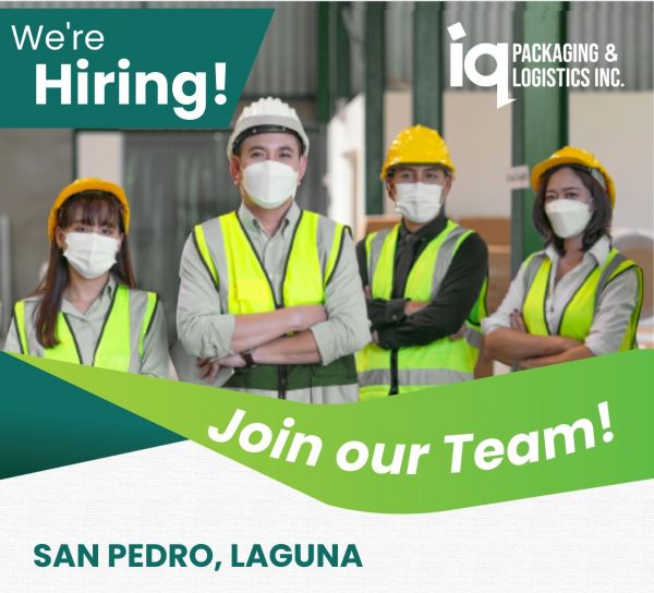 Jobtalk - Production Planner vacancy in San Pedro City! Hiring by IQ Packaging & Logistics Inc.