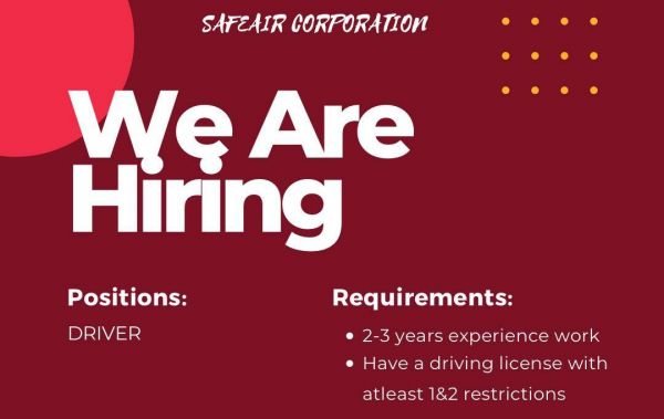 Jobtalk - Truck Driver vacancy in Quezon City! Hiring by Safeair Corporation