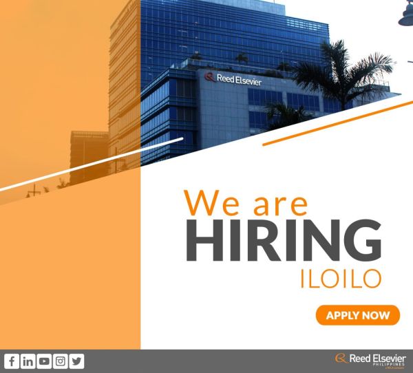 Jobtalk - Credentialing Analyst vacancy in Iloilo City! Hiring by Reed Elsevier Inc.