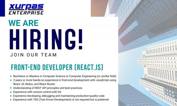 Jobtalk - Front End Designer vacancy in Makati! Hiring by Xurpas Enterprise