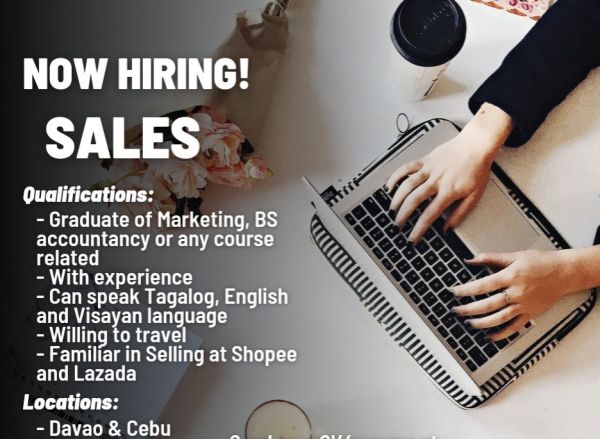 Jobtalk - Sales Representative vacancy in Davao City! Hiring by HRWeb Inc.
