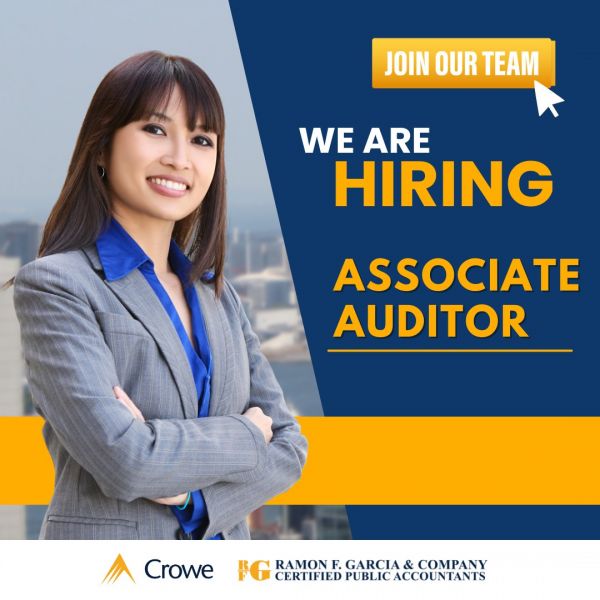 Jobtalk - Associate Auditor vacancy in Makati! Hiring by Ramon F. Garcia & Company, Cpas