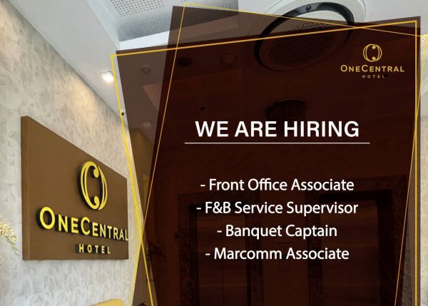 Jobtalk - Front Office Associate vacancy in Cebu City! Hiring by One Central Hotel