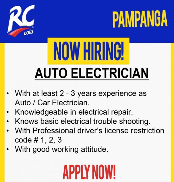 Jobtalk - Auto Mechanic vacancy in San Fernando City! Hiring by ARC Refreshments Corporation