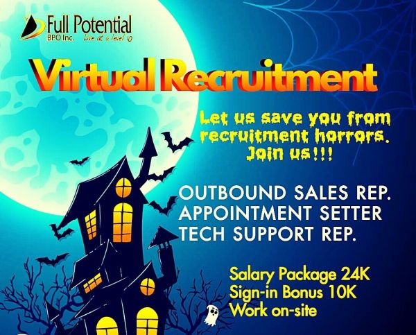 Jobtalk - Junior Outside Sales Representative, English bilingual vacancy in Pasig! Hiring by Full Potential BPO Inc.