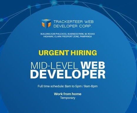 Jobtalk - Web Developer, Work from home (WFH)  for Trackerteer Web Developer Corp.