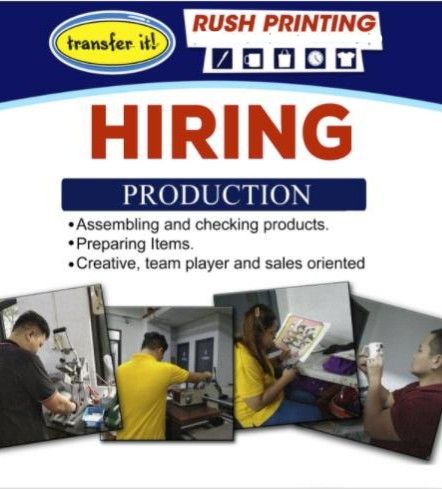 Jobtalk - Production Staff vacancy in Sta. Cruz! Hiring by Transfer It