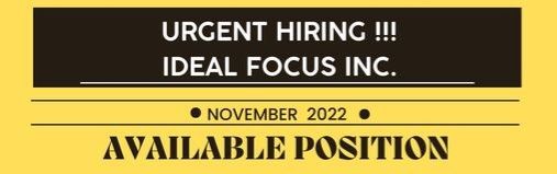 Jobtalk - SEO Specialist, Japanese bilingual vacancy in Makati! Hiring by Ideal Focus Inc.
