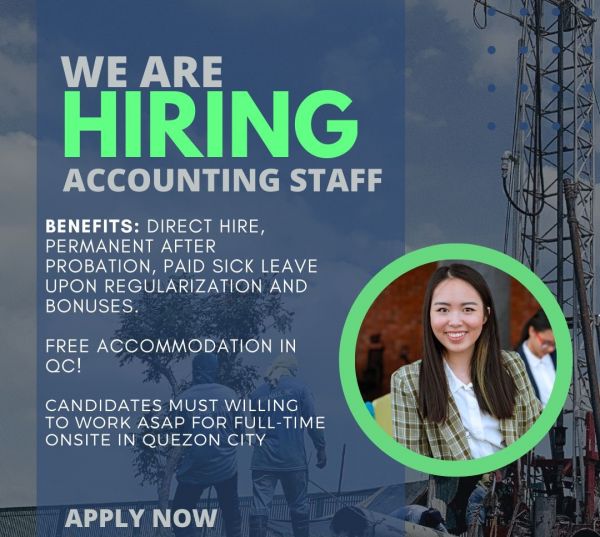 Jobtalk - Accounting Staff vacancy in Quezon City! Hiring by AQUA Haus, Inc.