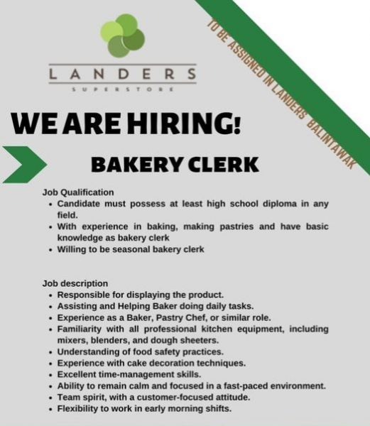 Jobtalk - Sales Clerk vacancy in Quezon City! Hiring by Landers Superstore