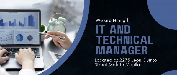 Jobtalk - IT Manager vacancy in Malate! Hiring by Orion Cepheid, Inc.