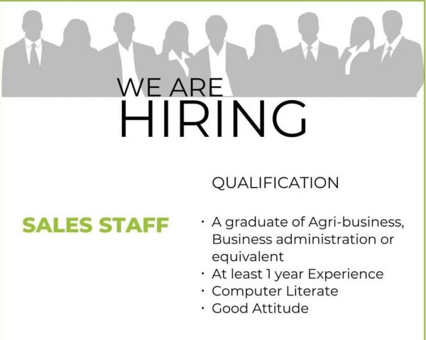 Jobtalk - Sales Staff vacancy in Valencia City! Hiring by M. Montesclaros Farms, Inc.