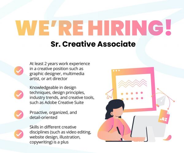 Jobtalk - Senior Creative Associate vacancy in Makati! Hiring by IdeaSpace Foundation