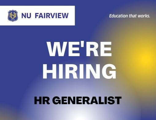 Jobtalk - HR Generalist vacancy in Quezon City! Hiring by NU Fairview
