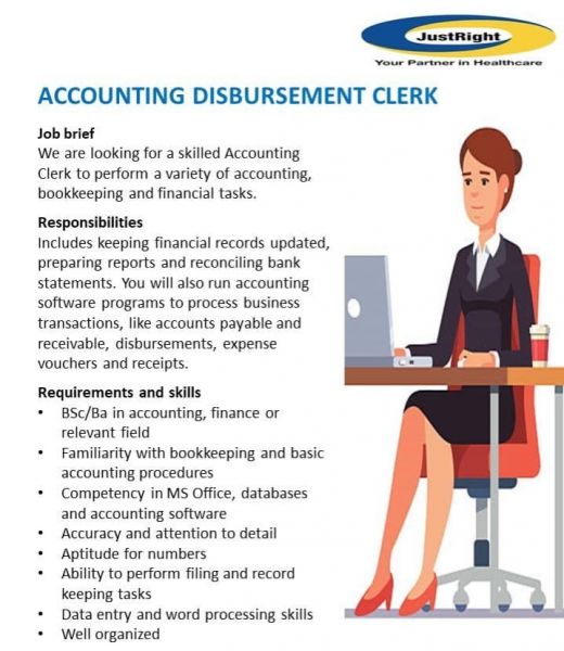 Jobtalk - Accounting Disbursement Clerk vacancy in Quezon City! Hiring by JustRight Healthcare Inc