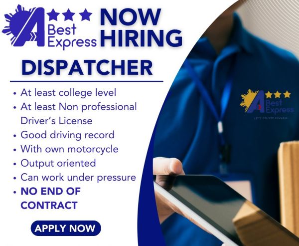 Jobtalk - Dispatcher vacancy in San Fernando City! Hiring by A-Best Express, Inc.