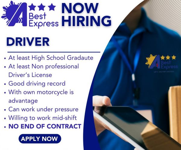 Jobtalk - Driver vacancy in Angeles City! Hiring by A-Best Express, Inc.
