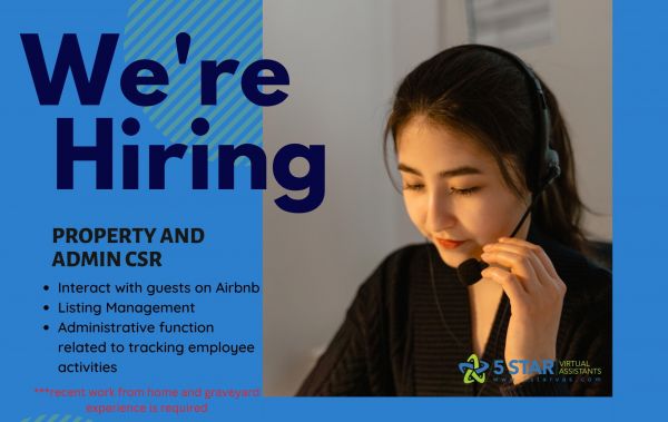 Jobtalk - Customer Service Representative, Work from home (WFH)  for 5 Star VAs
