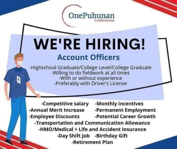 Jobtalk - Accounts Officer needed for  field work in Bulacan area