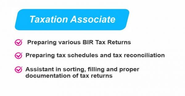 Jobtalk - Tax Associate vacancy in Las Piñas! Hiring by Migo Skin Inc.