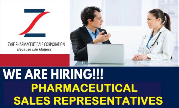 Jobtalk - Medical Sales Representative vacancy in Iloilo City! Hiring by Zyre Pharmaceuticals Corporation