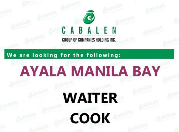 Jobtalk - Cook vacancy in Parañaque! Hiring by Cabalen