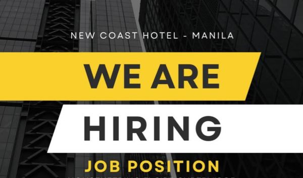 Jobtalk - Cook vacancy in Malate! Hiring by New Coast Hotel Manila