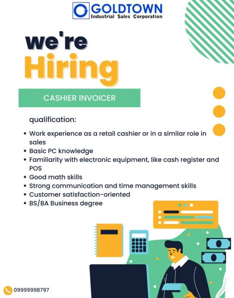 Jobtalk - Invoice Clerk vacancy in Mandaue City! Hiring by Goldtown Industrial Sales Corporation