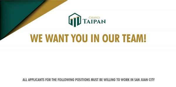 Jobtalk - Project Development Assistant vacancy in San Juan! Hiring by Grand Taipan Land Development Inc.