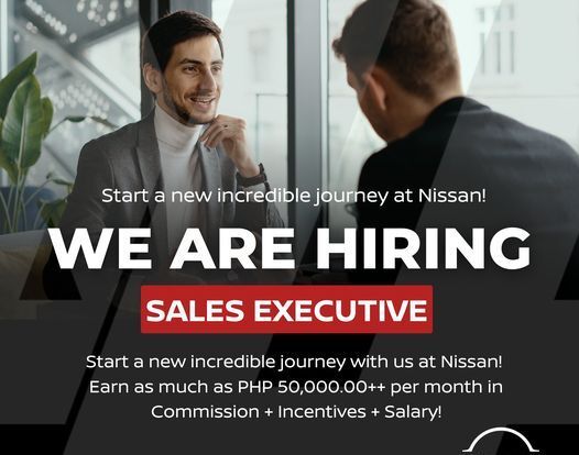 Jobtalk - Sales Executive vacancy in Iloilo City! Hiring by Nissan Iloilo