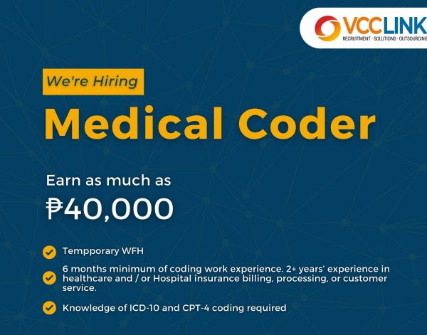 Jobtalk - Medical Coder, Work from home (WFH)  for VCC Link, Inc.