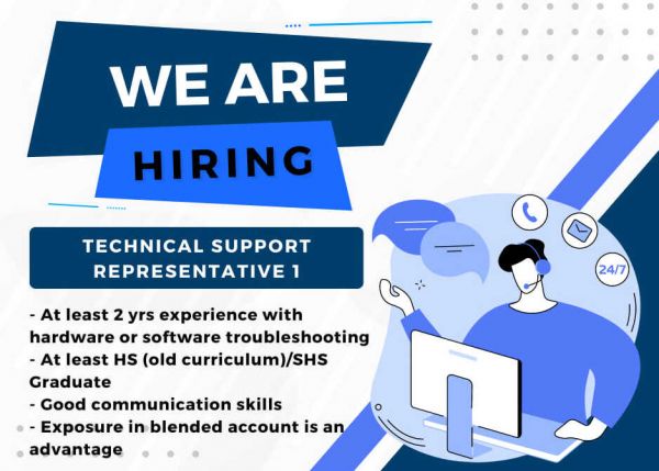 Jobtalk - Technical Support Representative, Spanish bilingual vacancy in Quezon City! Hiring by Global Payments Inc.